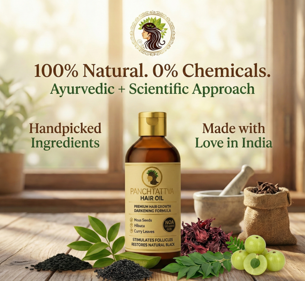 Panchtattva Ayurvedic Hair Oil 100% ,Chemicle Free, growth your hair naturally